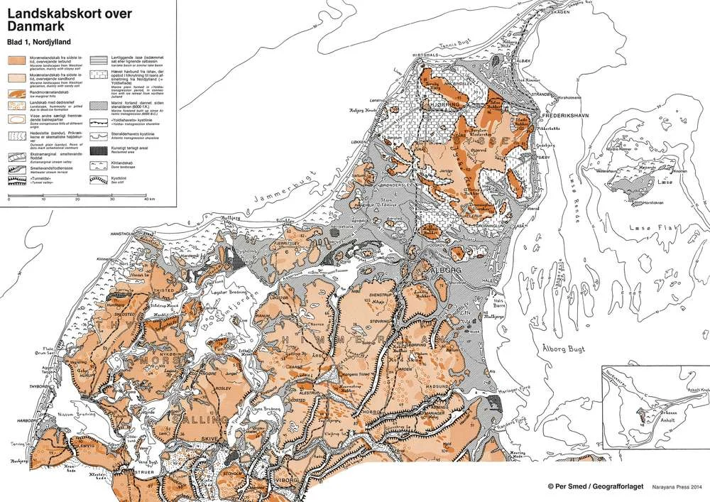 Landskabskort A4 Nordjylland