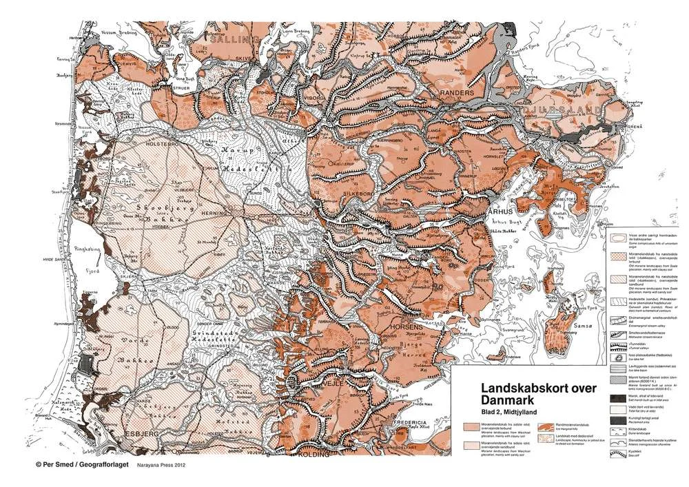 Landskabskort A2 Midtjylland