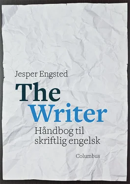 The Writer - håndbog til skriftlig engelsk