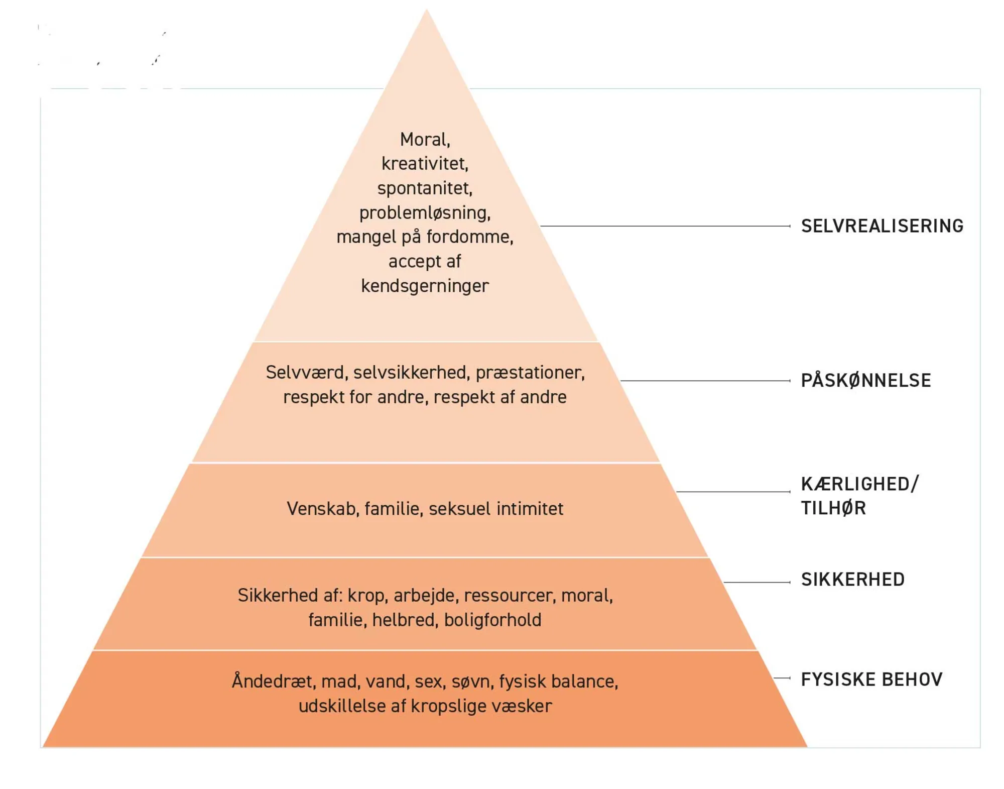 Figur 1.25. Abraham Maslows  behovspyramide