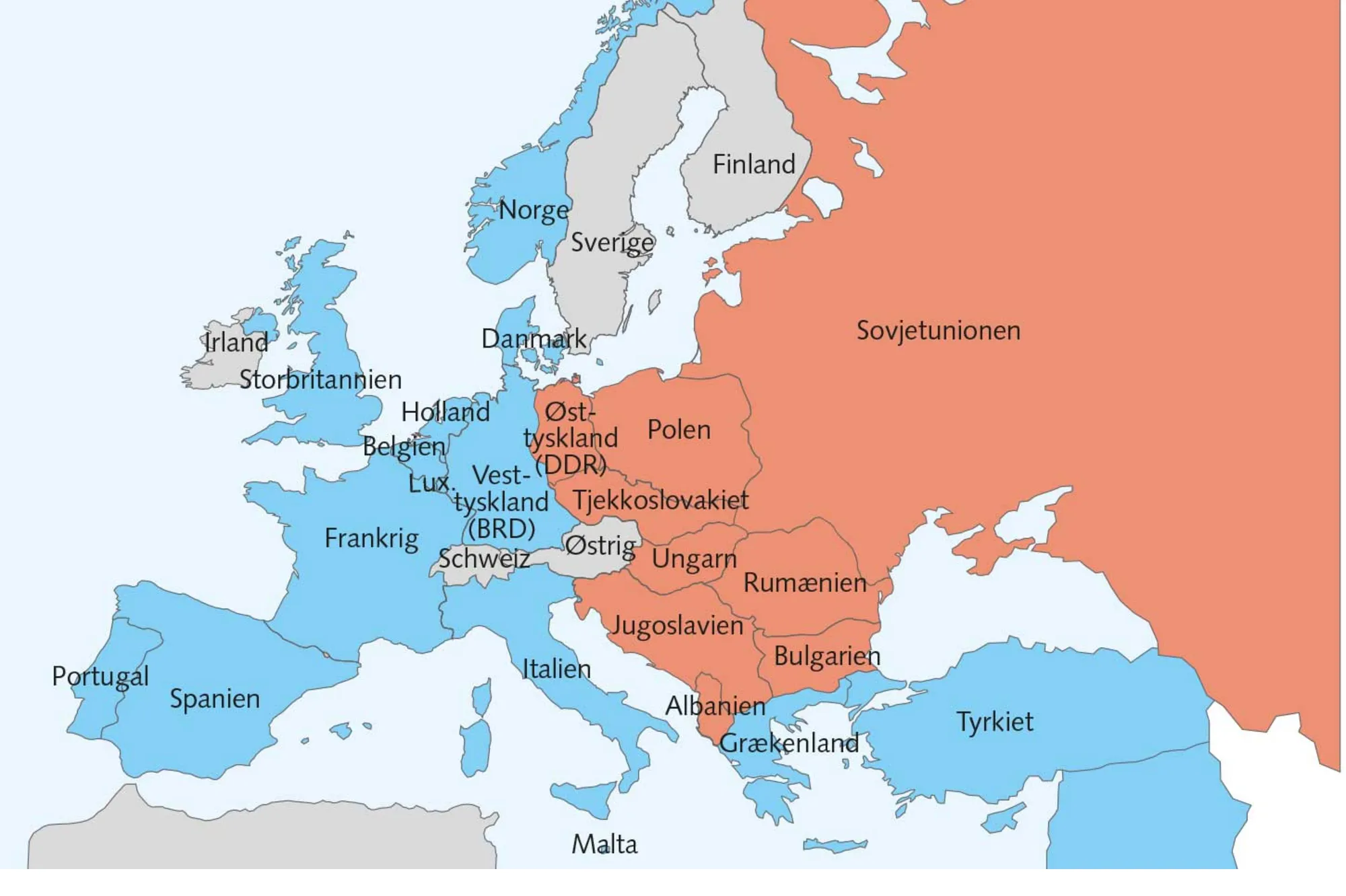 FIGUR 1.2 Europa fra fragmentering til integration (b)