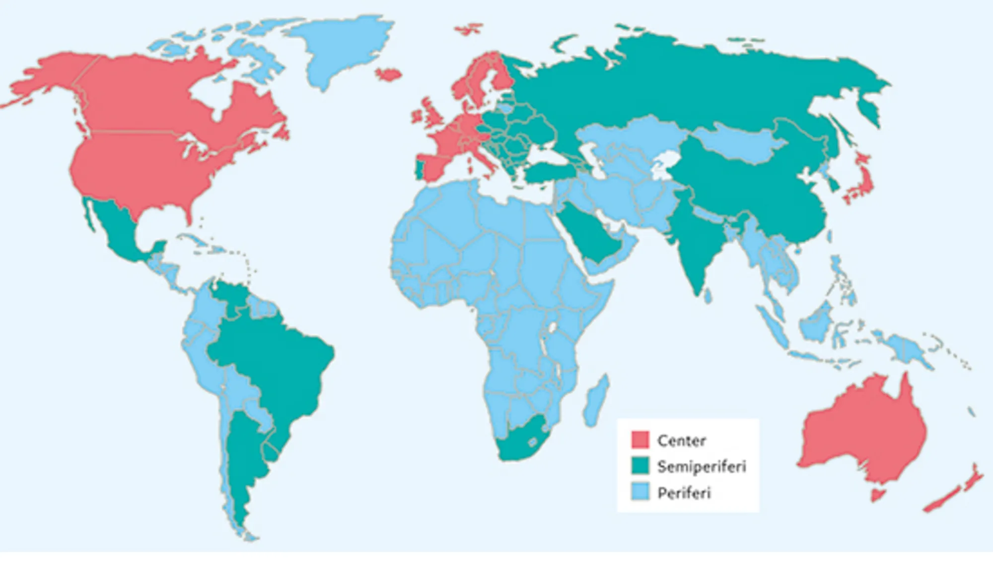 20.9 Wallersteins verdenssystem omkring år 2000