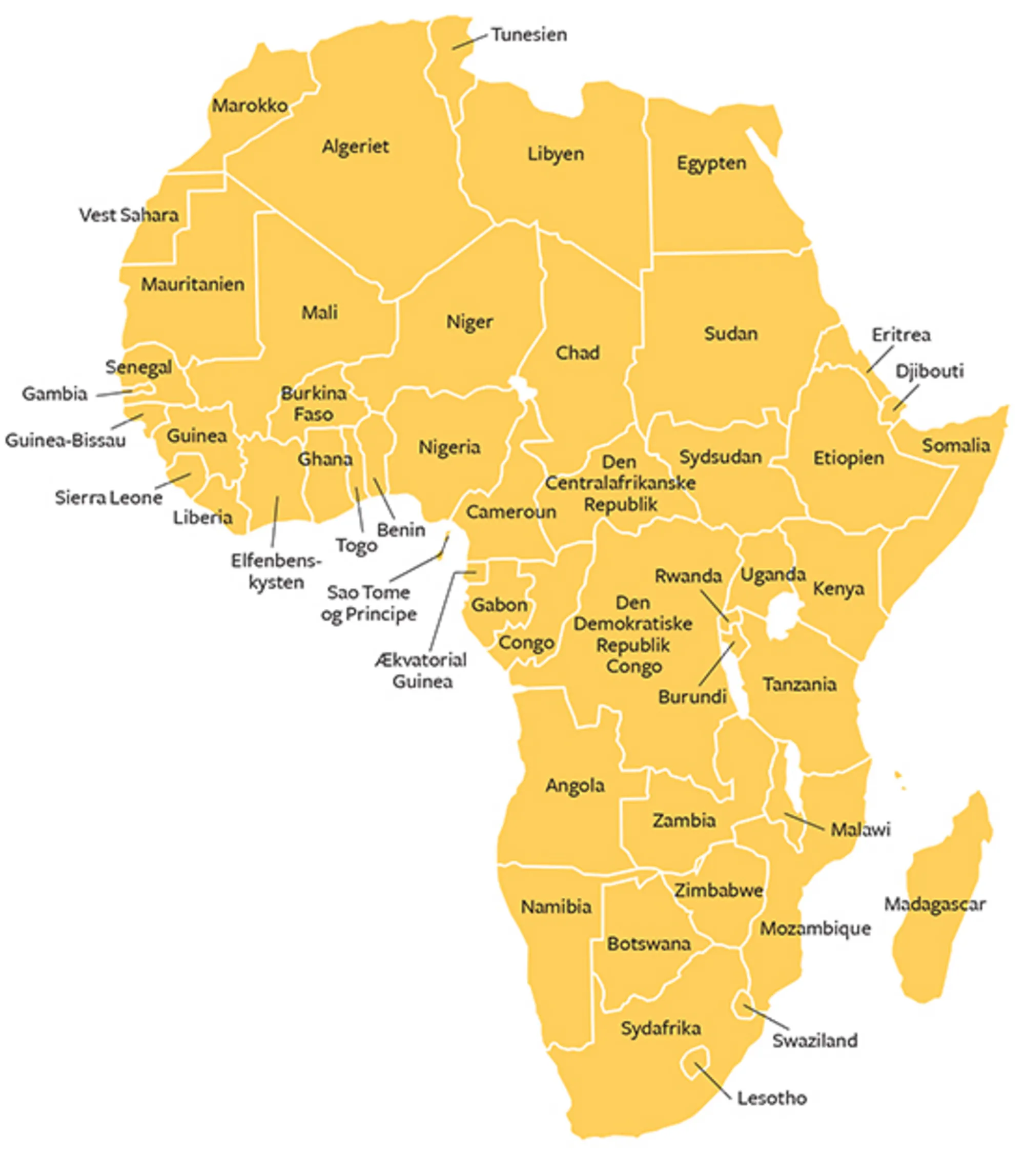 22.1 Kort over Afrika 2018