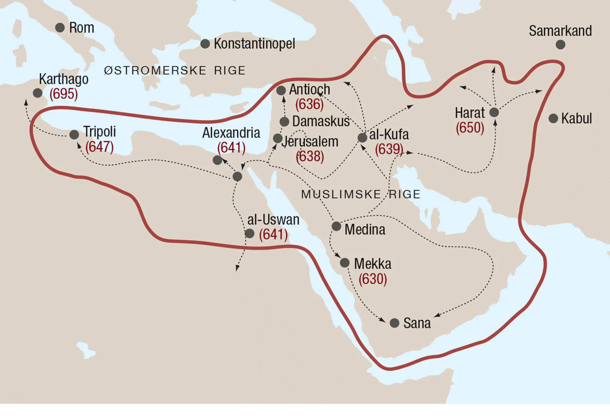 Muslimske erobringer år 661