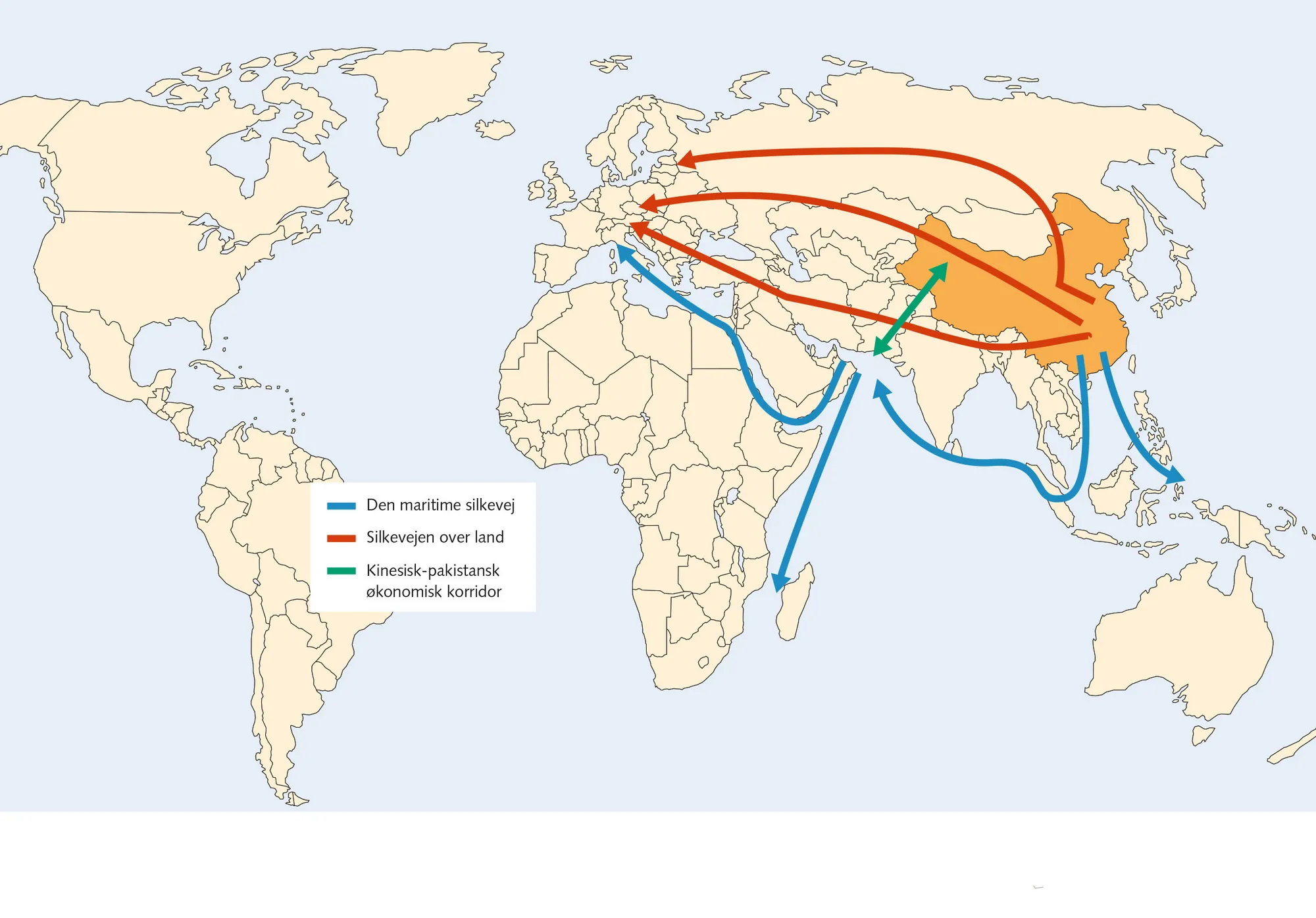 Figur 5.10 Kinas fangarme foldes ud