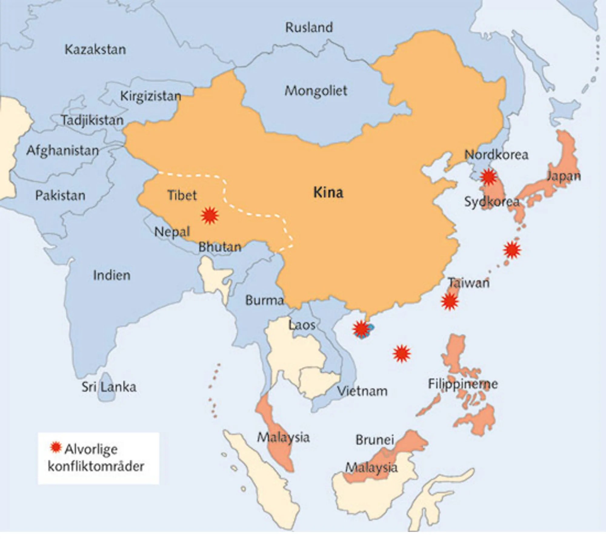 5.8: Kina og dets naboer