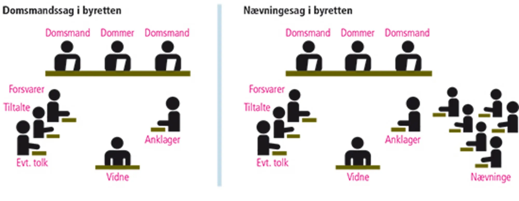 6.3 Domsmandssag i byretten og nævningesag i byretten