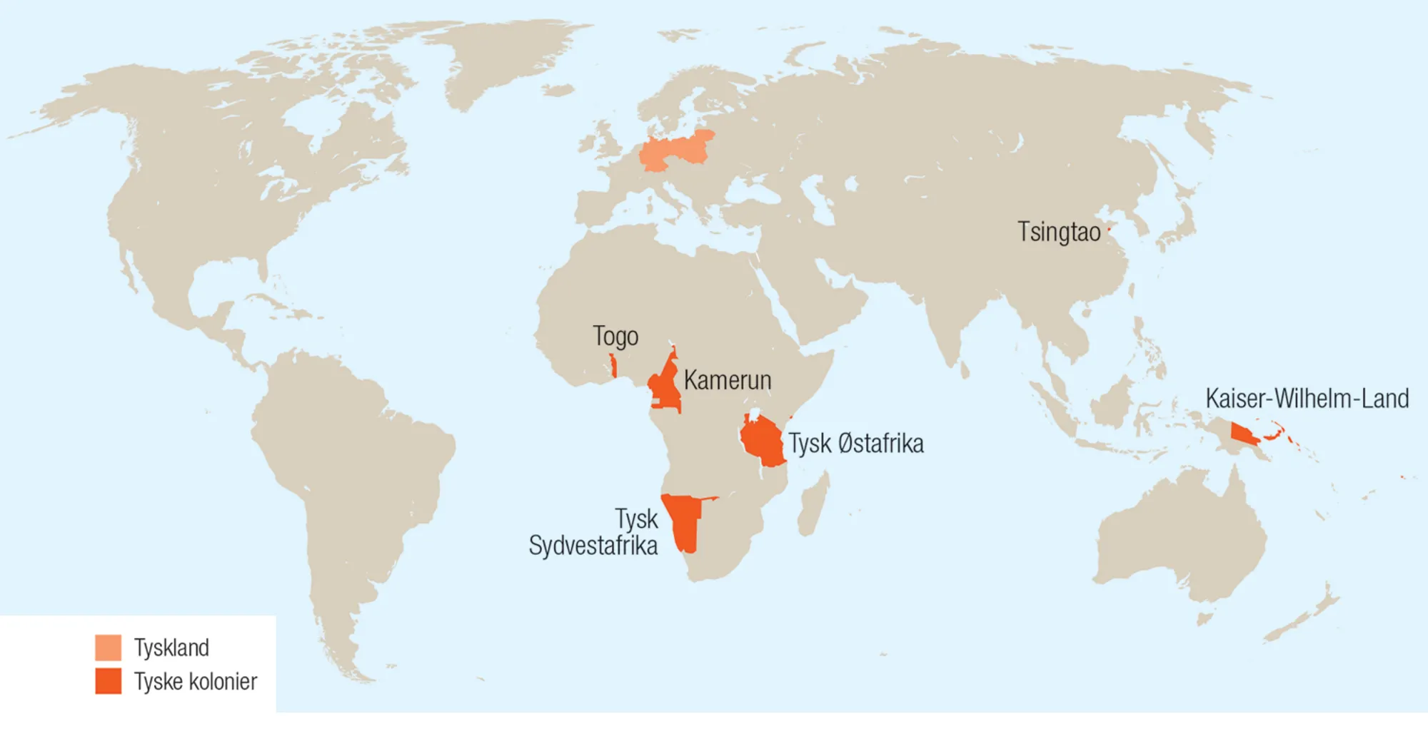 Tyskland med kolonier 1914