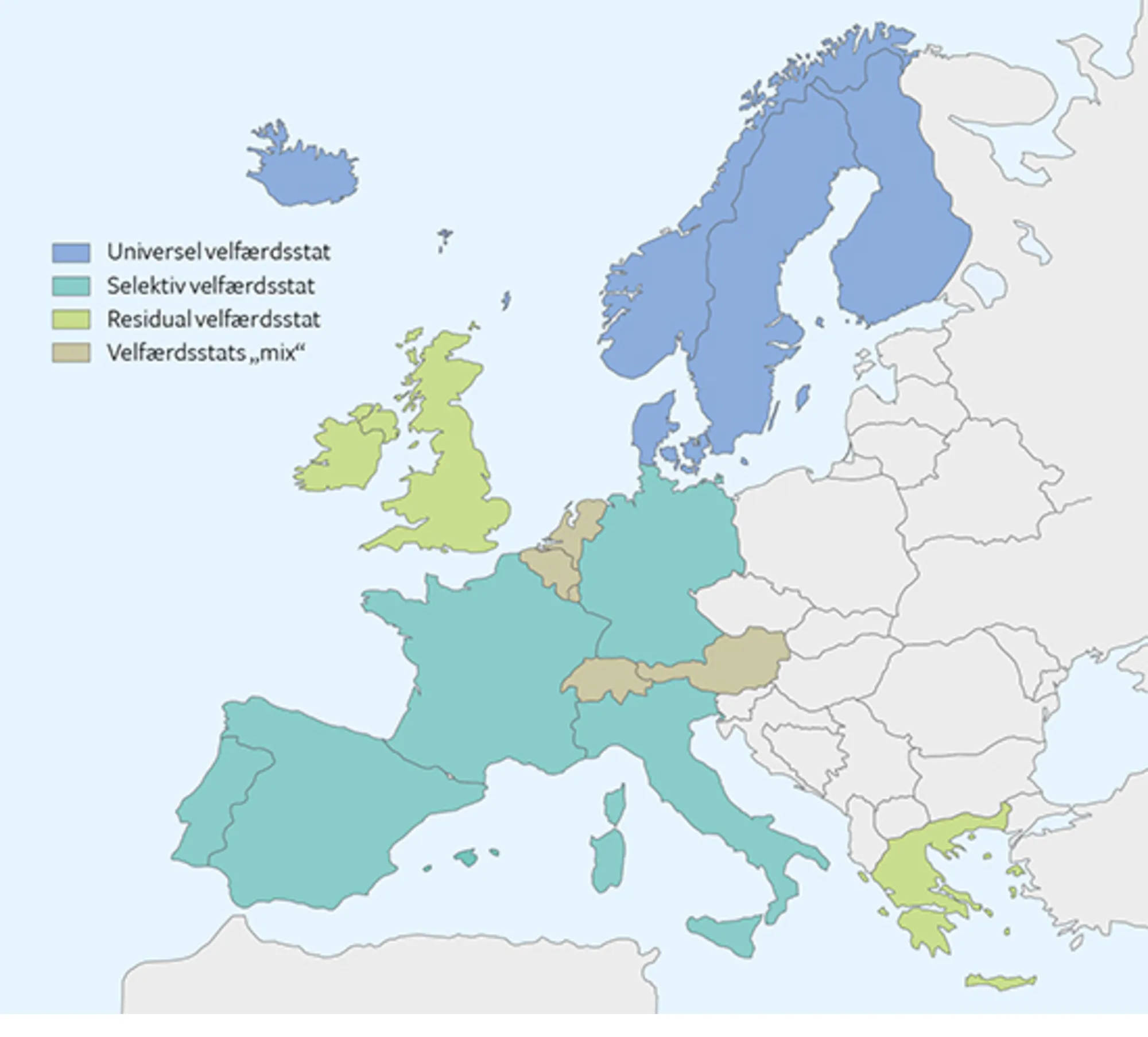 9.3 Velfærdsmodeller i Vesteuropa 