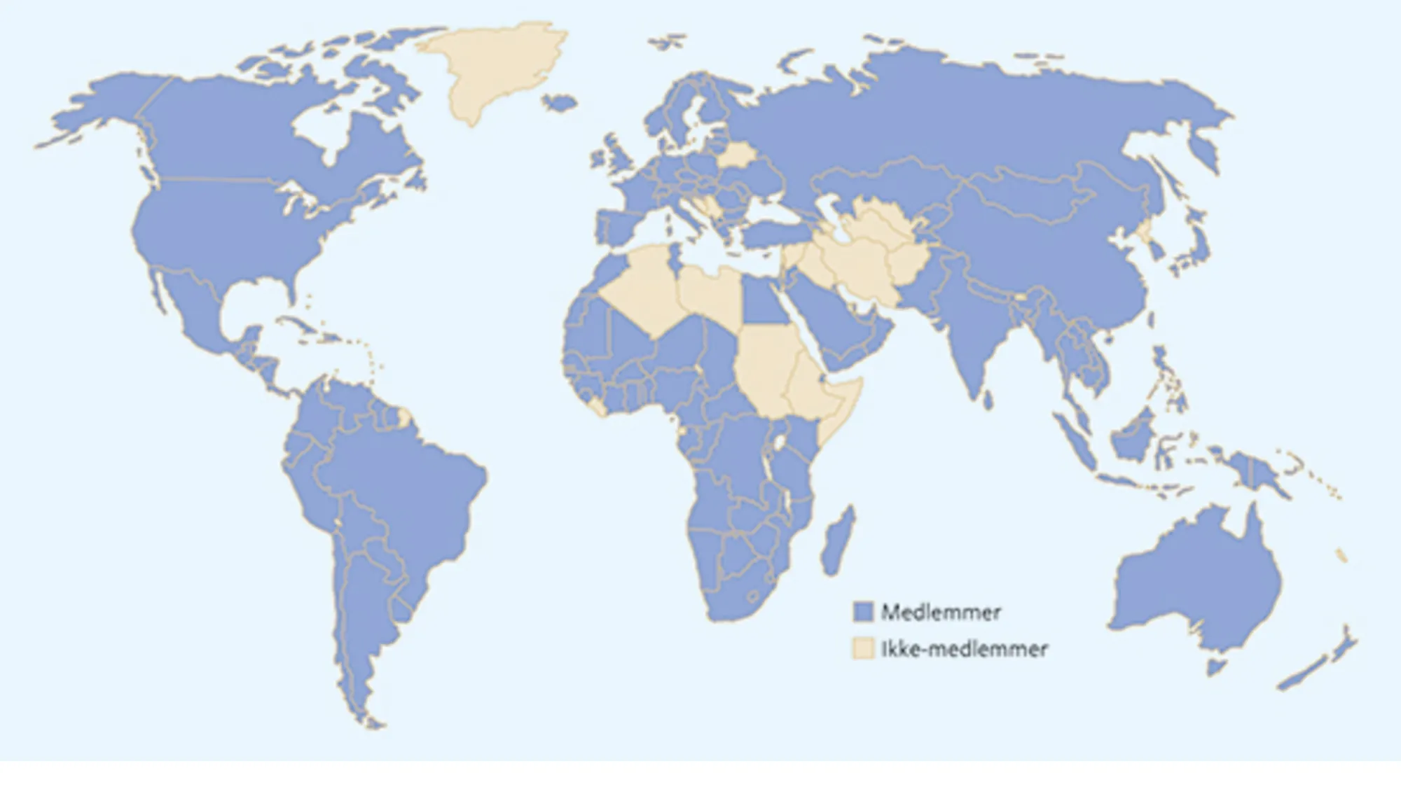 9.4 Medlemmer og ikke-medlemmer af WTO