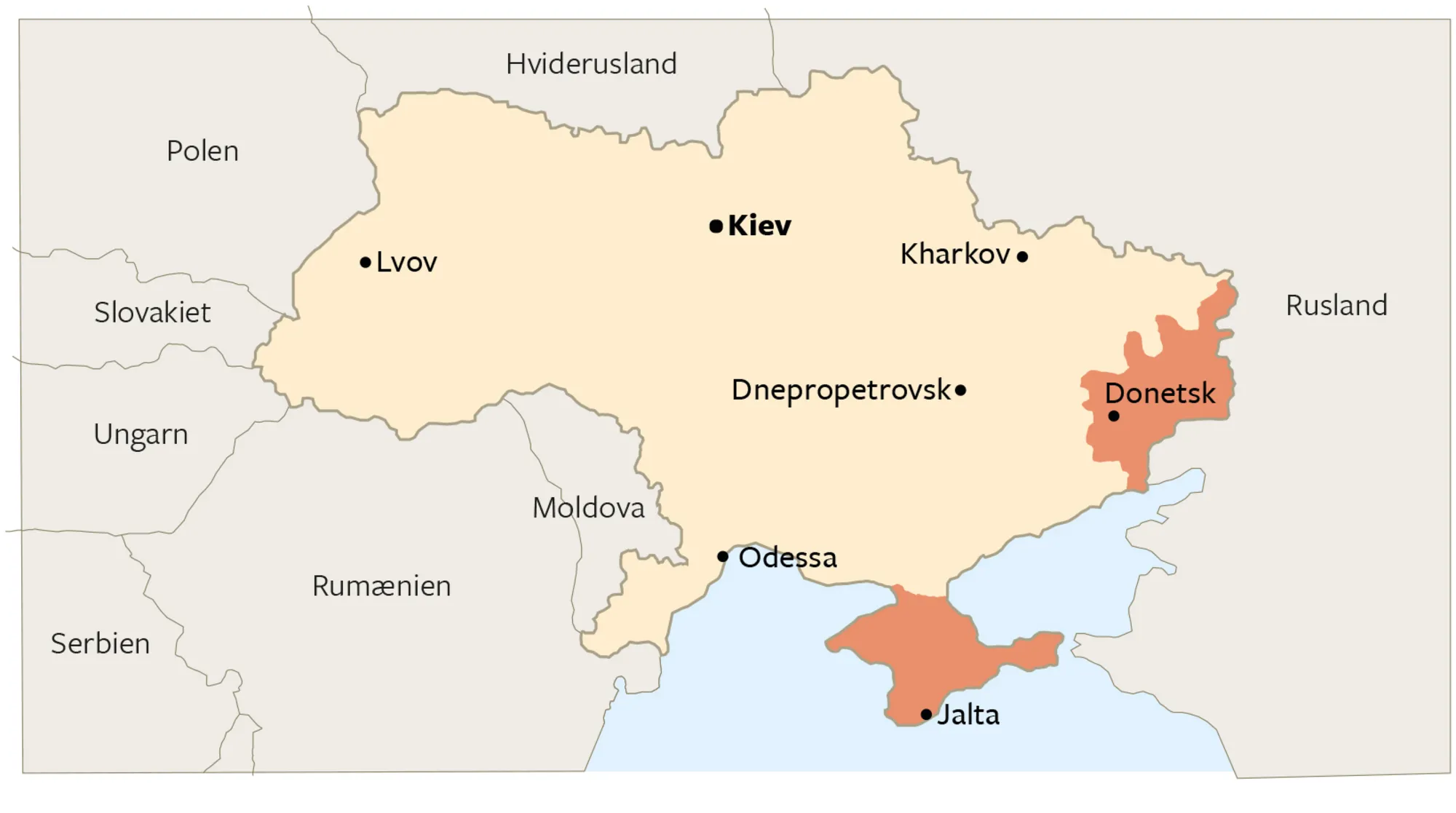 Figur 9.9 Kort over Ukraine
