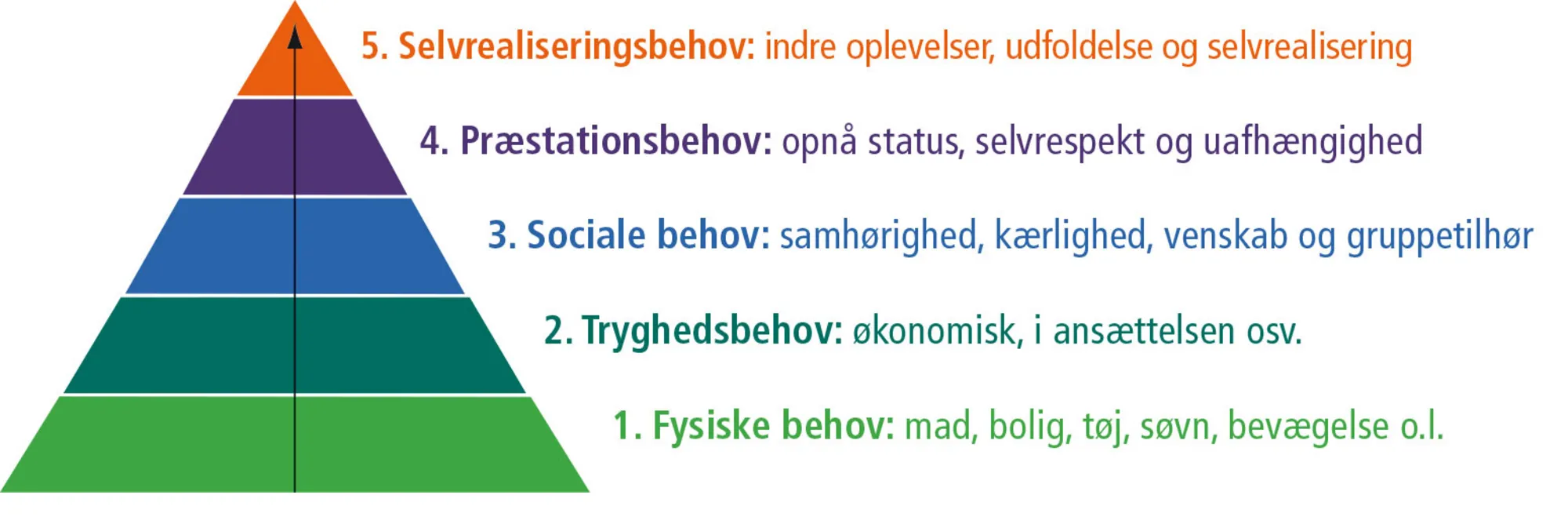 Figur 1.1: Maslows behovspyramide
