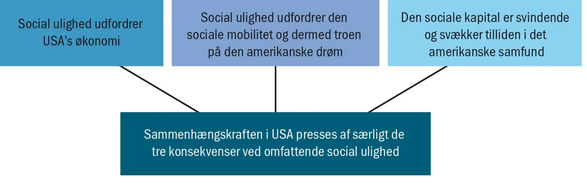 Figur 3.19 Social ulighed truer sammenhængskraften i det amerikanske samfund
