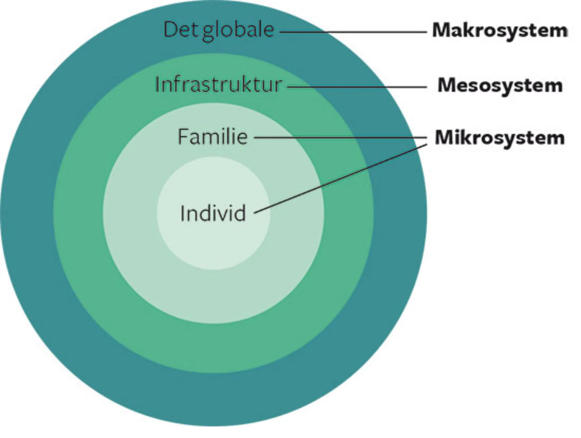 Figur 3.5 Funktionsanalysens forskellige niveauer