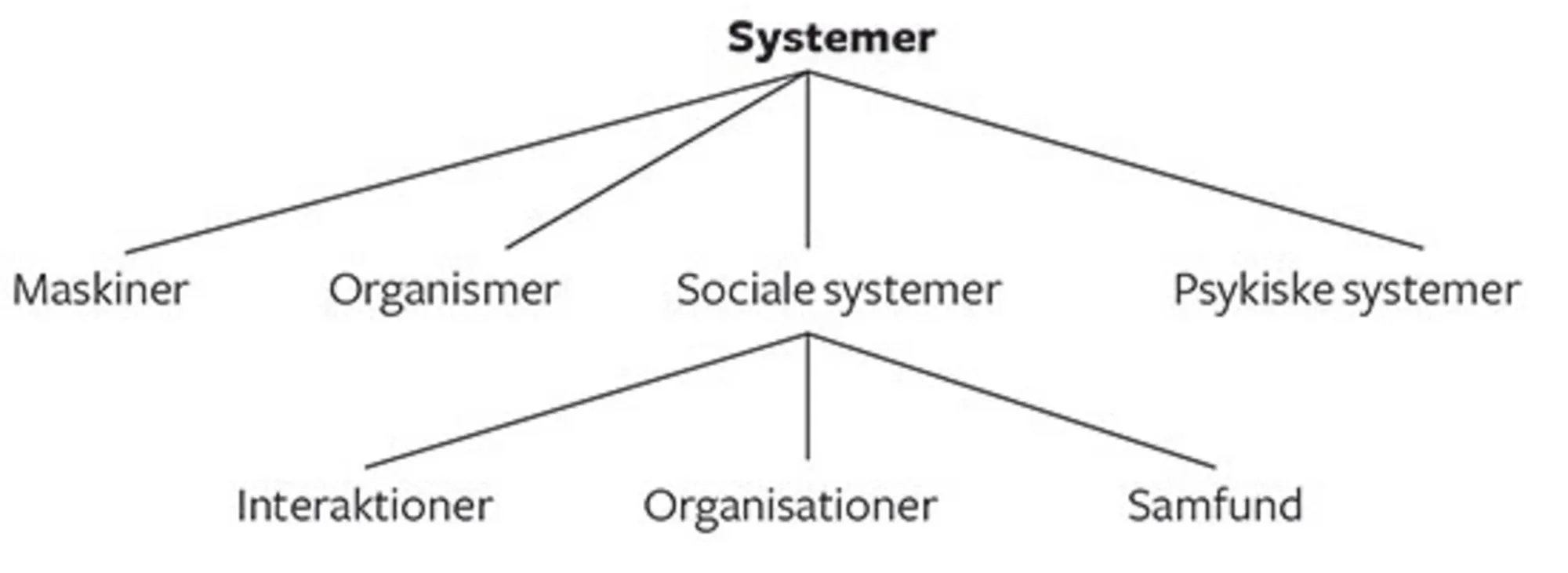 Figur 3.8 Forskellige typer af systemer