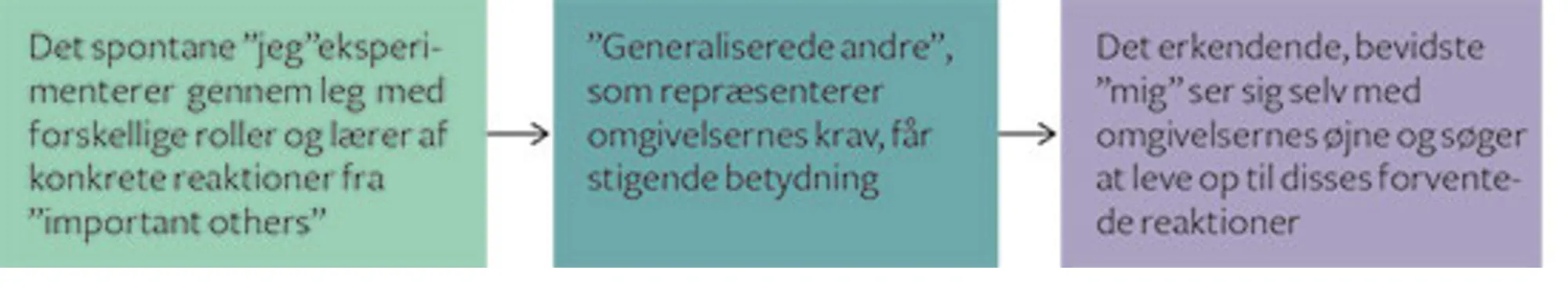 Figur 4.1 Meads teori om ”jeg” og ”mig”