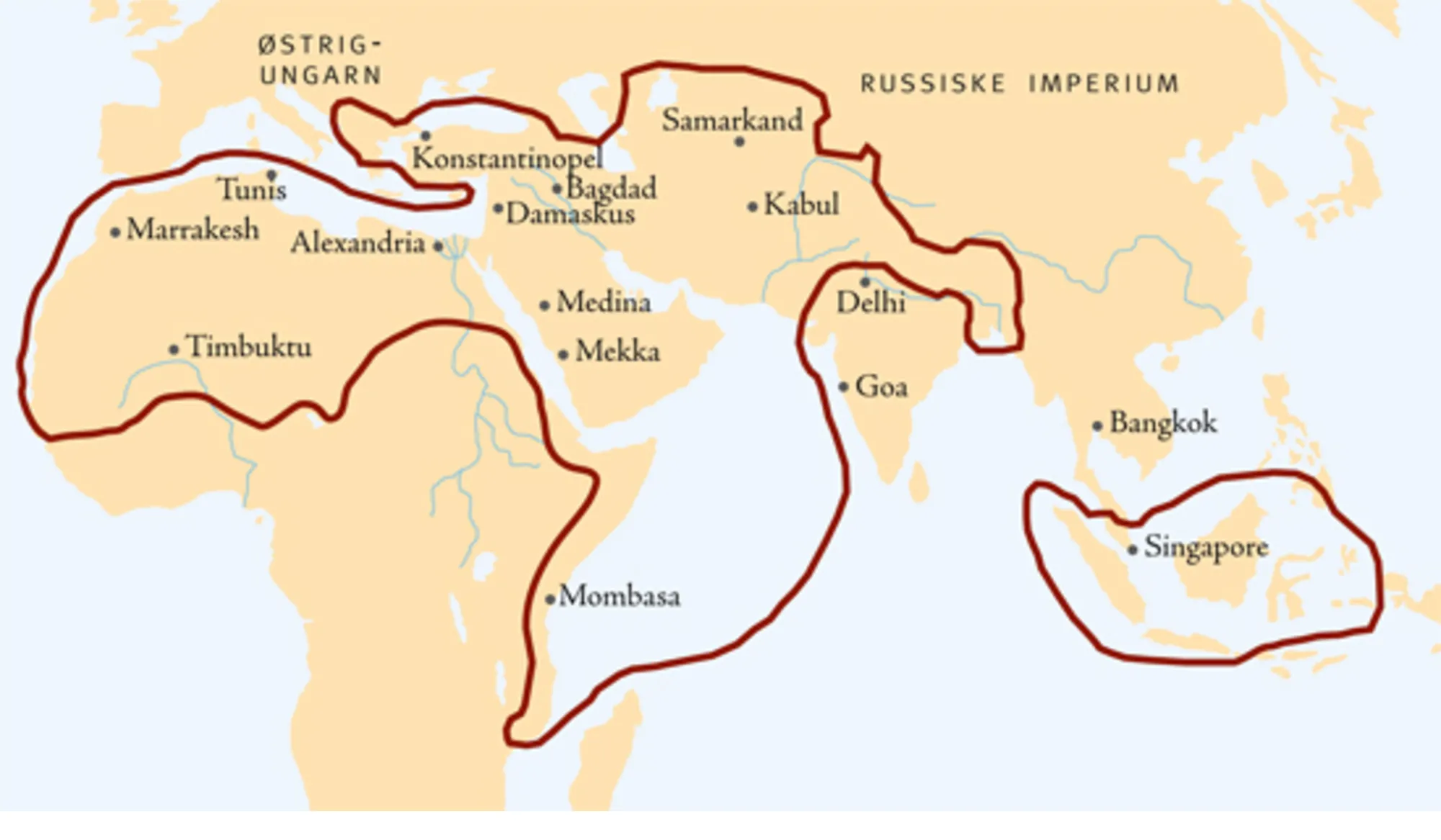 Muslimske verden o. 1900